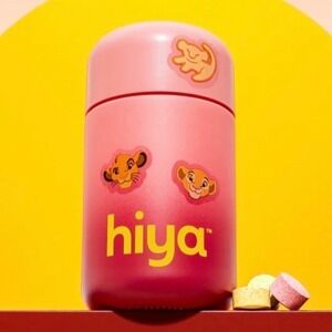 Hiya x Disney Lion King Refillable Vitamin Jar + Sticker Pack Gift Box limited